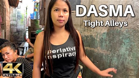 The Back Alley Life in DASMA Cavite Philippines [4K] .